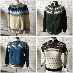 Womens Nordic / Ski / Wool /Cable Knit sweaters- by the bundle